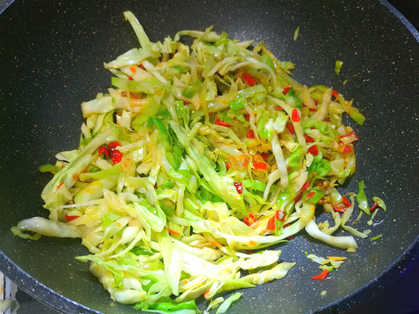 Chopped Pepper and Cabbage recipe