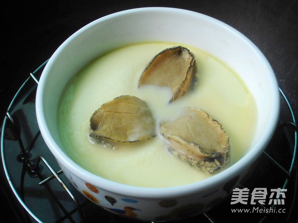 Steamed Egg with Baby Abalone recipe