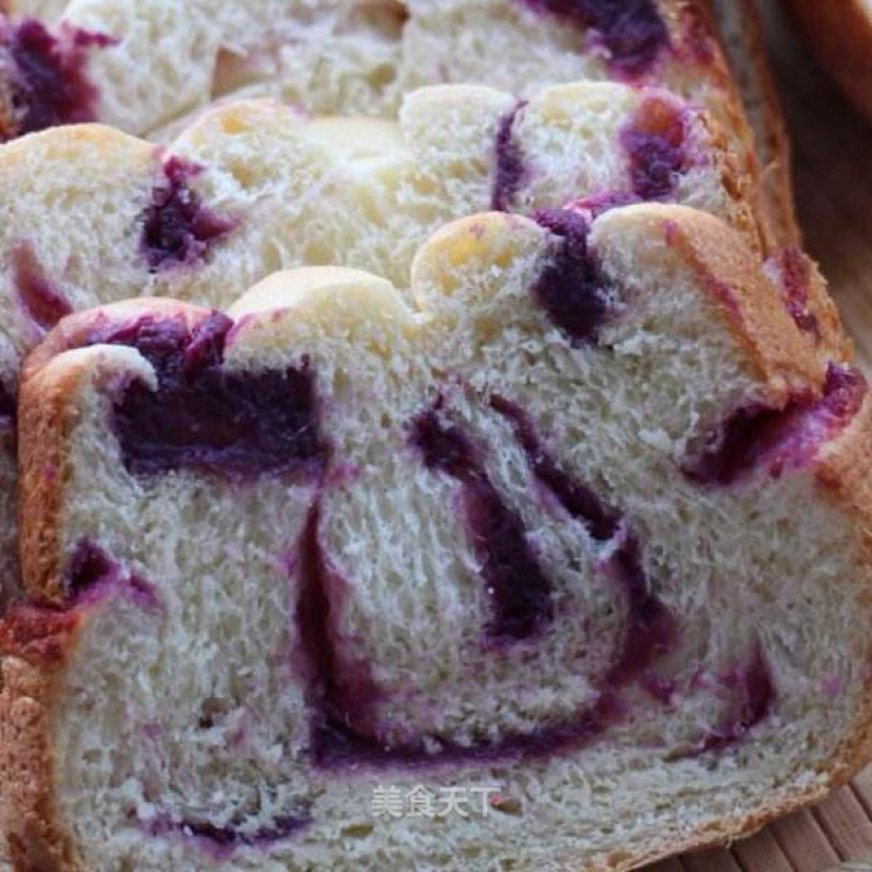 #四session Baking Contest and is Love to Eat Festival#bread Machine Version of Purple Sweet Potato Bread recipe