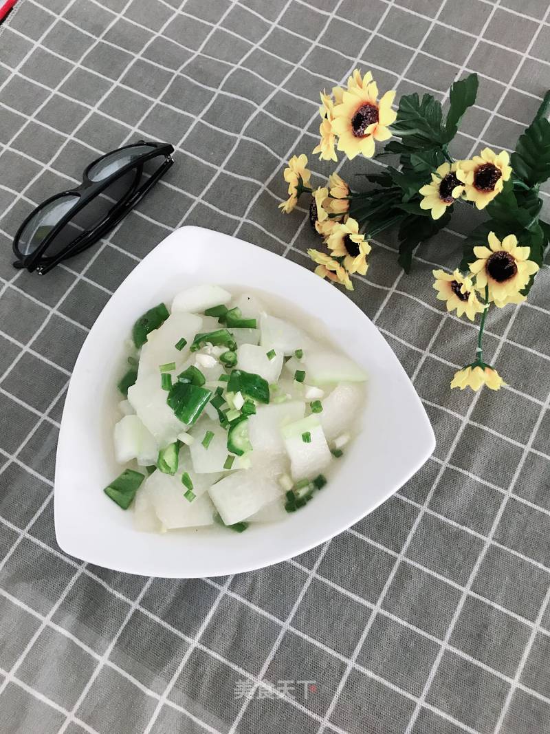 Vegetarian Fried Winter Melon Slices recipe