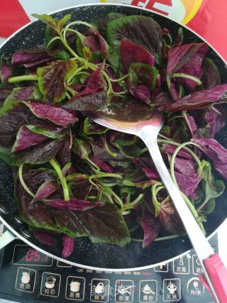 Garlic Red Amaranth recipe