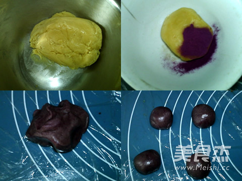 Purple Heart Lotus Paste Mooncake recipe