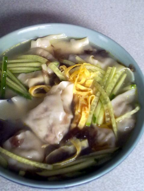 Double Mushroom Wonton in Chicken Soup recipe