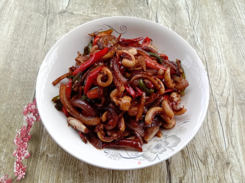 Stir-fried Squid Mustard recipe