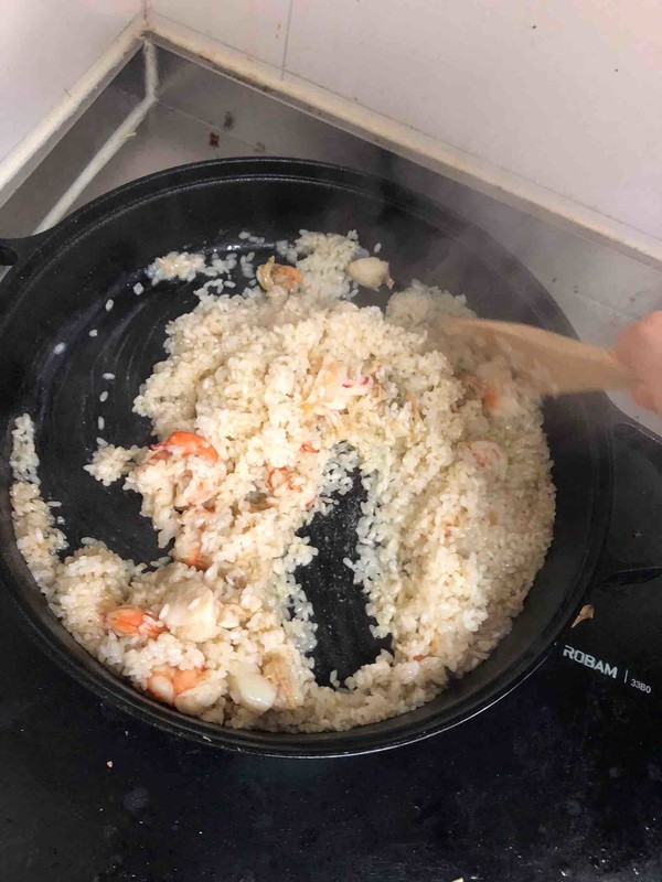 Chinese Seafood Braised Rice recipe