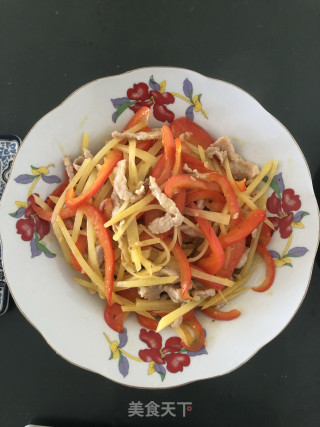 Stir-fried Pork with Red Pepper and Potato recipe