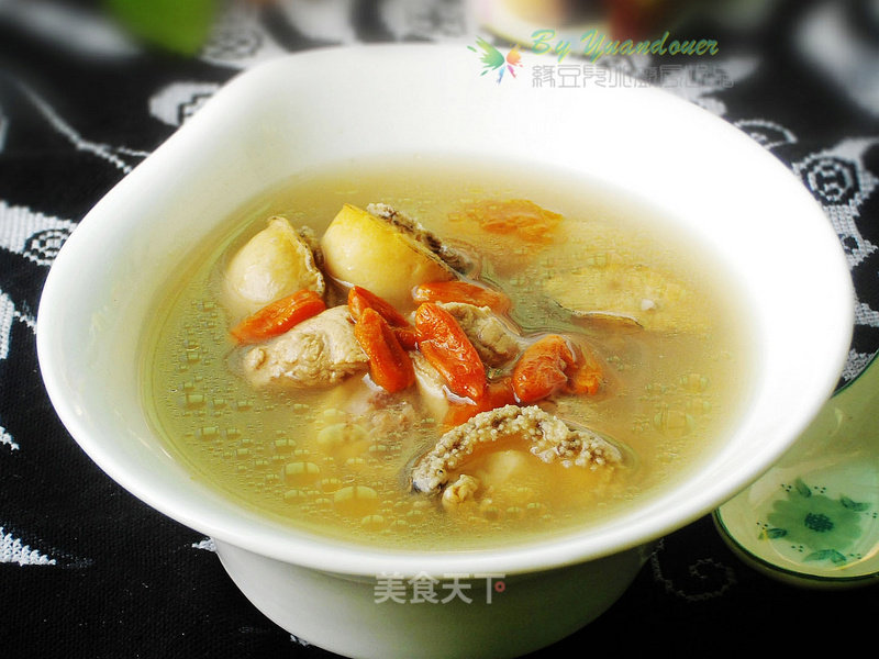 Baby Abalone and Pork Bone Soup recipe