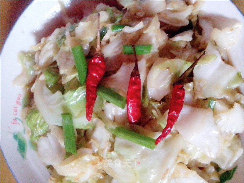 Stir-fried and Shredded Cabbage recipe