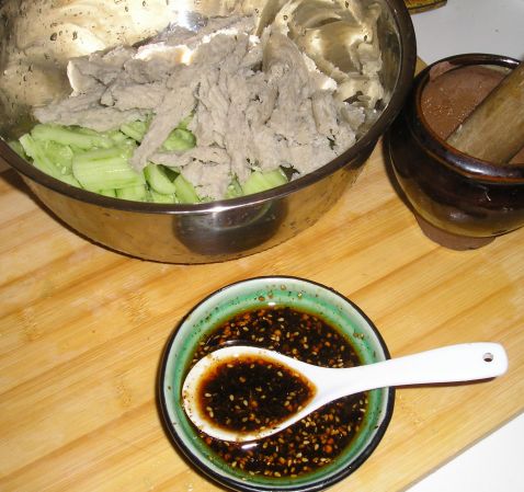 Cucumber Gluten with Xo Sauce recipe