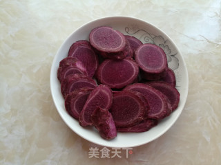 Purple Sweet Potato Glutinous Rice Cake recipe