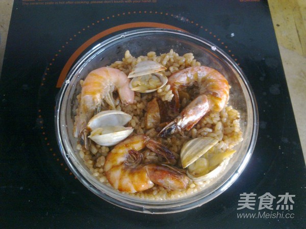 Cheese and Seafood Baked Rice recipe