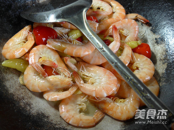 Shrimp with Pickled Peppers recipe