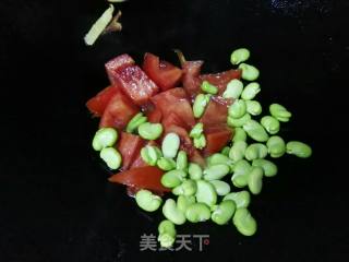 Tomato Bean Rice Egg Noodle recipe