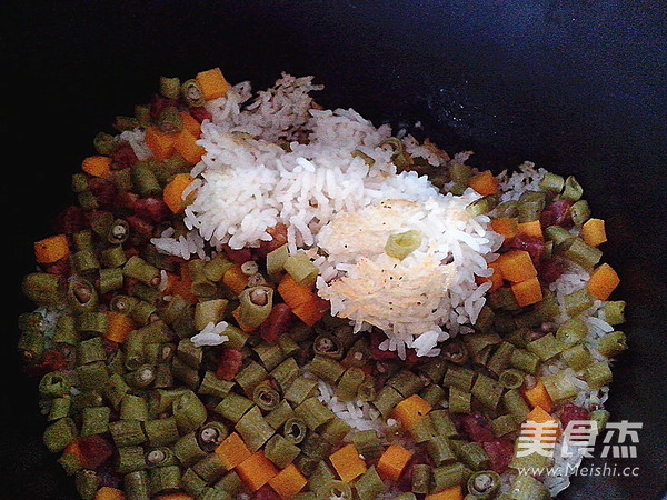 Claypot Rice with Seasonal Vegetables recipe