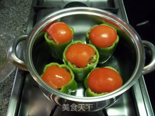 Turkish Style Stuffed Green Peppers recipe