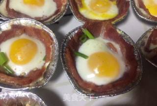 #春日美食#original Bacon Quail Sun Eggs recipe