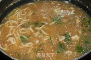 #春食野菜香# Wild Vegetable Noodles recipe