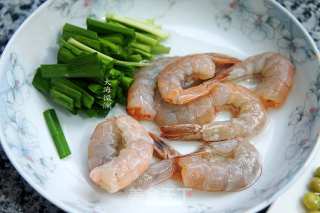 Fried Peas with Shrimp recipe