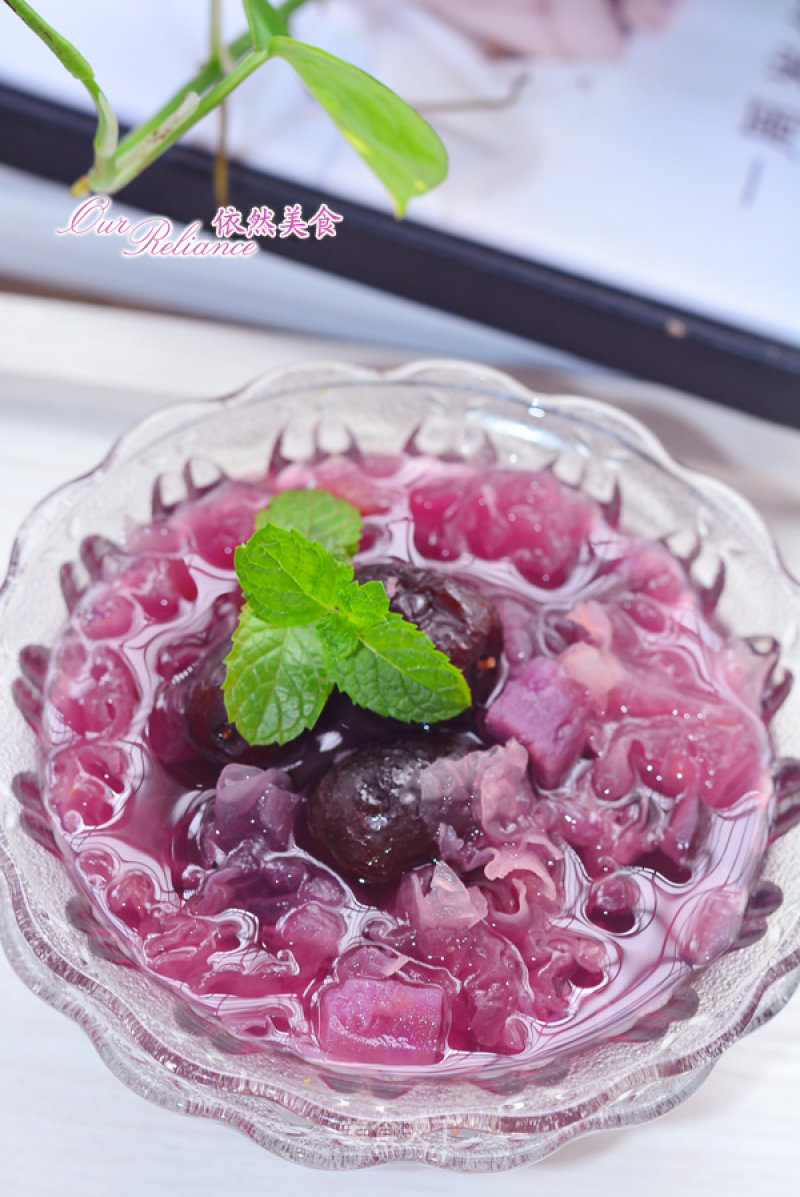 Refreshing Drink, Purple Potato and White Fungus Soup recipe