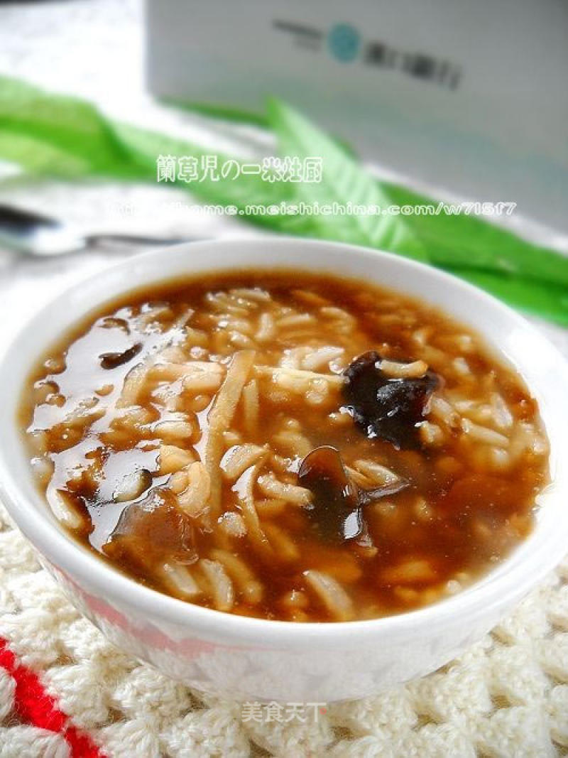 Fungus Ginger Brown Sugar Porridge recipe