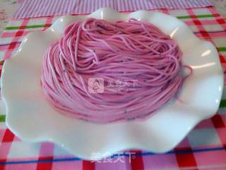 Red Dragon Fruit Pure Sauce Noodle recipe