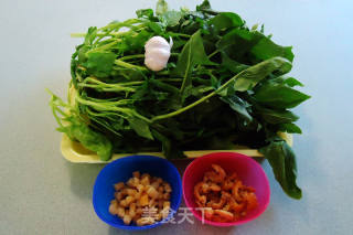 Jiang Scallops, Dried Shrimps and Spinach in Soup recipe