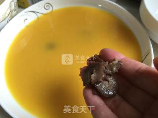 Soy Milk, Sea Cucumber and Shrimp Stewed Egg recipe