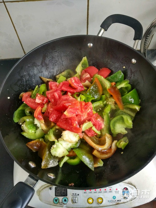 Vegetarian Stir-fried Green Pepper recipe