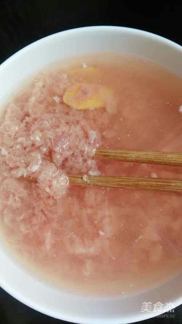 Duck Egg Soup with Minced Meat recipe