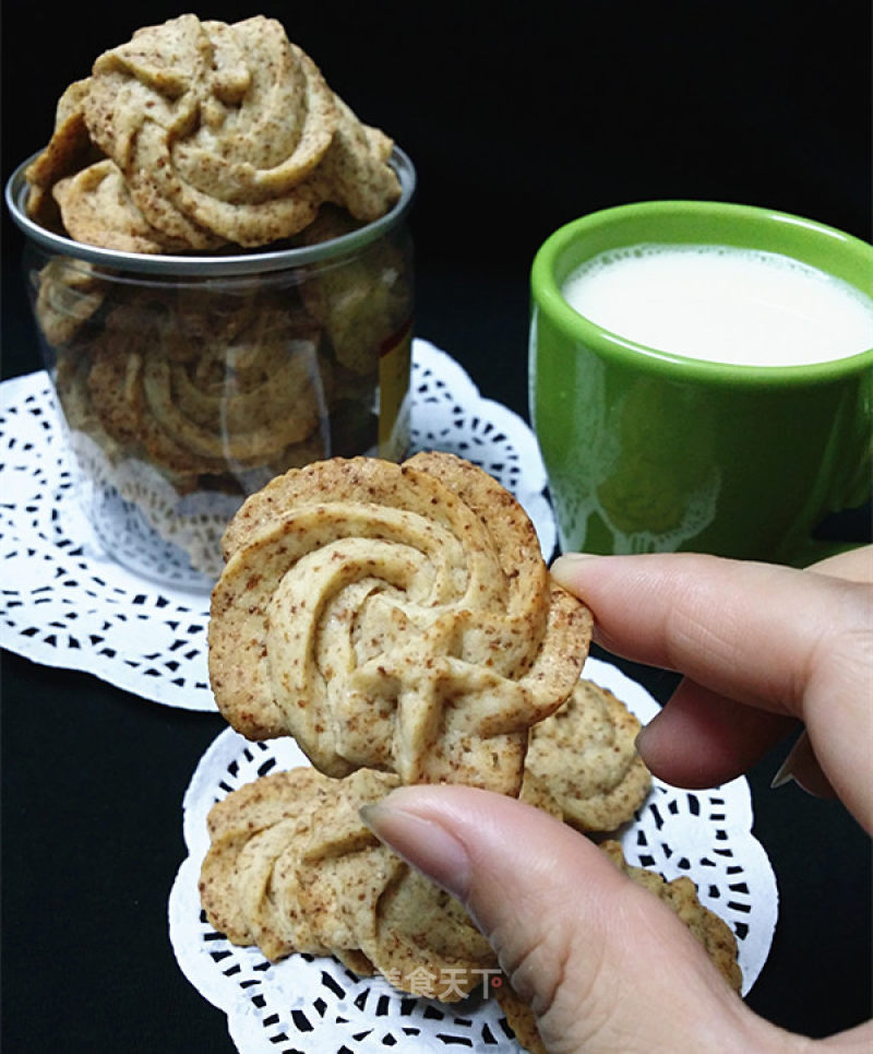 #aca婚纱明星大栋# Bean Dregs Pork Floss Butter Cookies recipe