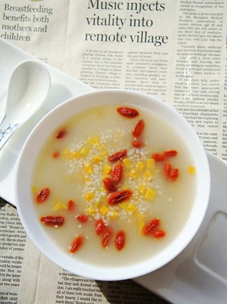 Black Millet Porridge with Sweet Potatoes and Wolfberry recipe