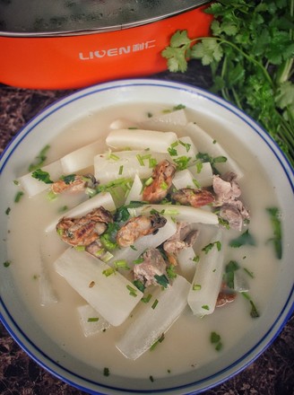 Pork Ribs Soup with White Carrot and Oyster Sauce