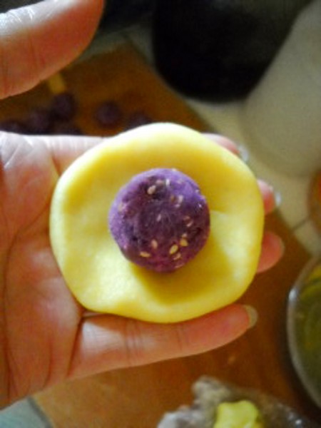 Low Fat Purple Potato Corn Sticky Cake recipe