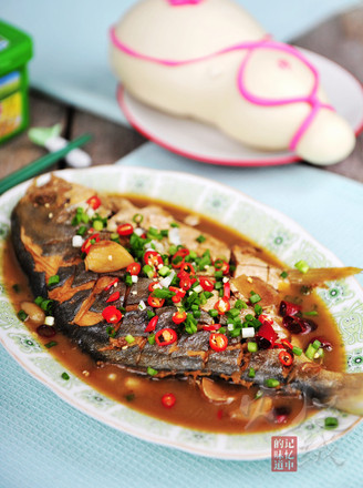 Braised Pomfret recipe