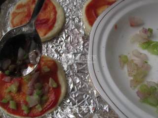 #aca烤明星大赛#healthy Shrimp Mini Pizza recipe