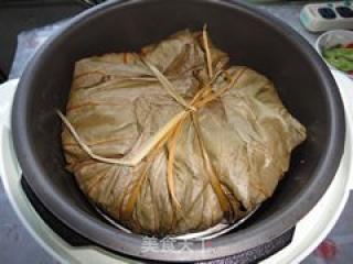 Honey Sauce with Plum Pork and Lotus Leaf Rice recipe