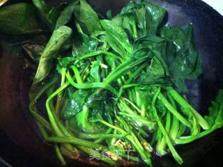 #蛋美食# Egg Sauce with Spinach recipe