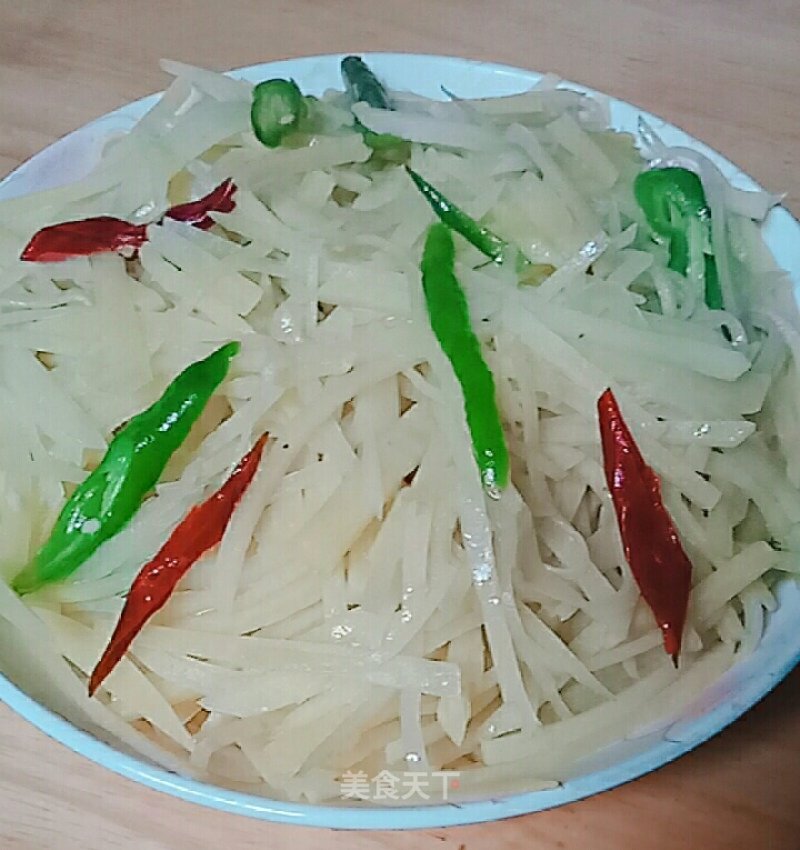 "quick Hand Stir-fry" Vegetarian Fried Potato Shreds recipe