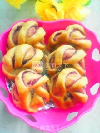 Purple Sweet Potato Roll Bread recipe