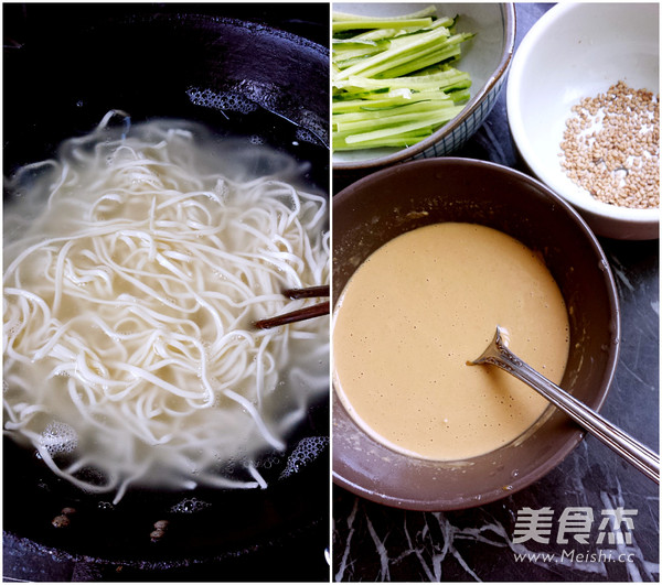 Appetizing Cold Noodles with Sesame Sauce recipe