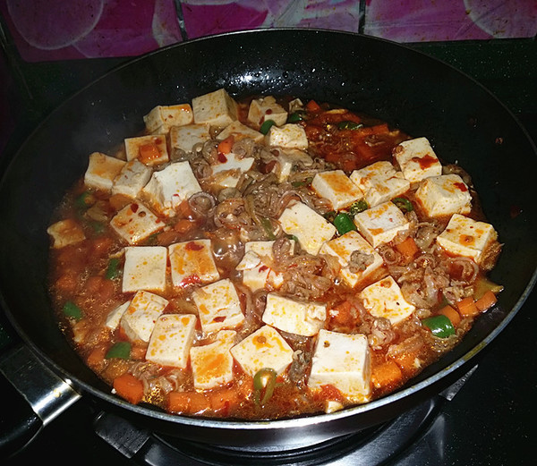 Stewed Tofu with Scallops recipe