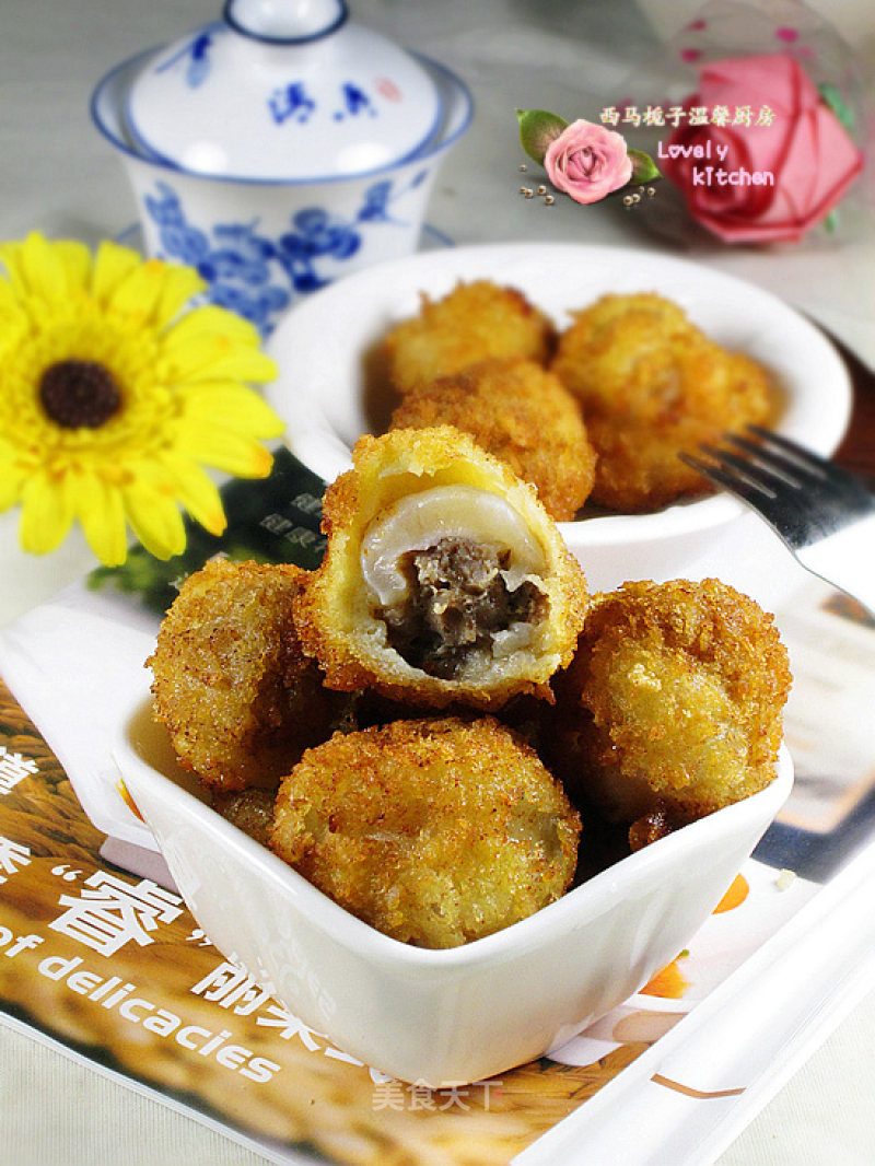 New Try, New Taste-----crispy Lychee Meatballs recipe