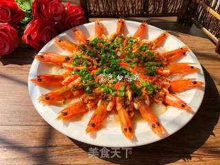 Steamed Shrimp with Garlic Vermicelli recipe