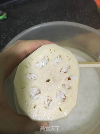 Brown Sugar Glutinous Rice Lotus Root recipe