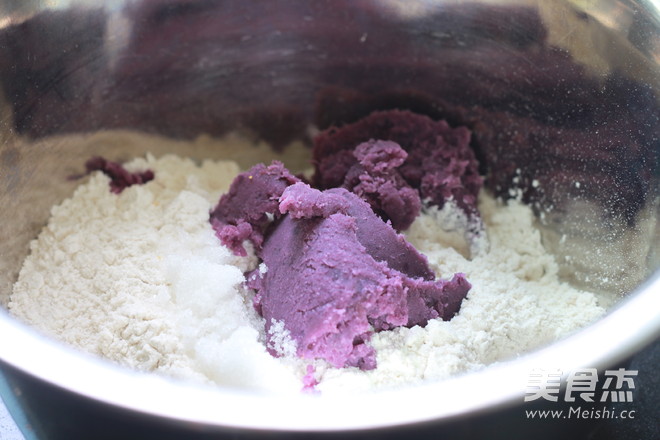 Purple Sweet Potato Pumpkin Hair Cake recipe