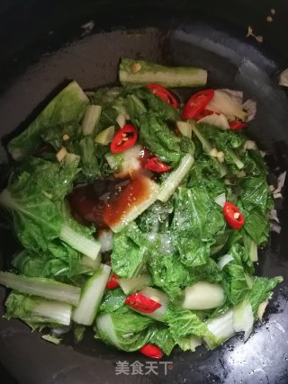 Cabbage in Oyster Sauce recipe