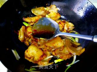 Twice-cooked Pork with Garlic Moss recipe