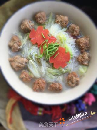 Cabbage Balls and Vermicelli in Clay Pot recipe