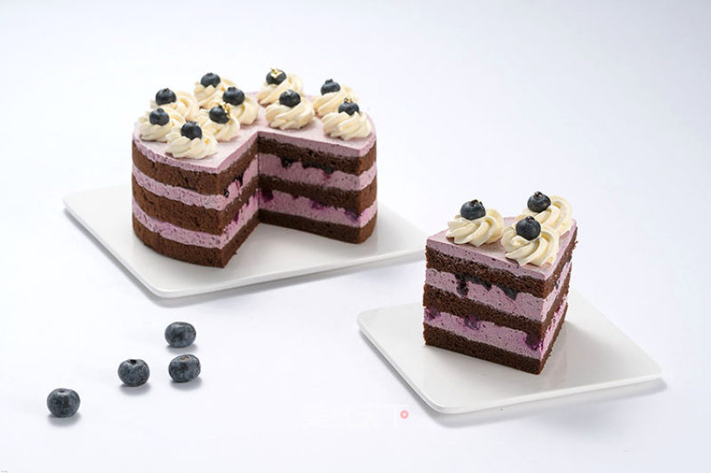 Chocolate Blueberry Naked Cake