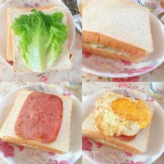 Egg Ham Sandwich recipe